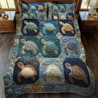 Reef Reverie 3-Piece Quilted Bedding Set NCU0PT2805