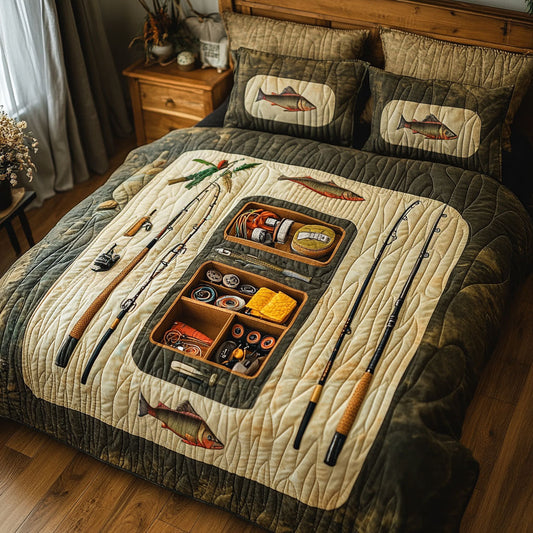Reel In Relaxation 3-Piece Quilted Bedding Set NCU0PT6023