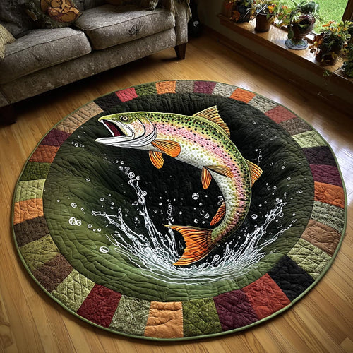Reel Into the Depth Quilted Round Mat NCU0DV9607