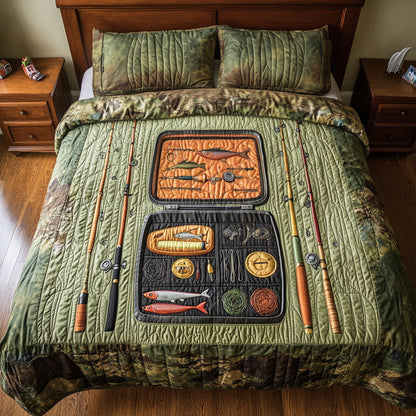 Reel Life 3-Piece Quilted Bedding Set NCU0PT6024