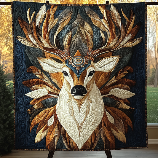 Regal Antlers Quilted Blanket NCU0VH1598