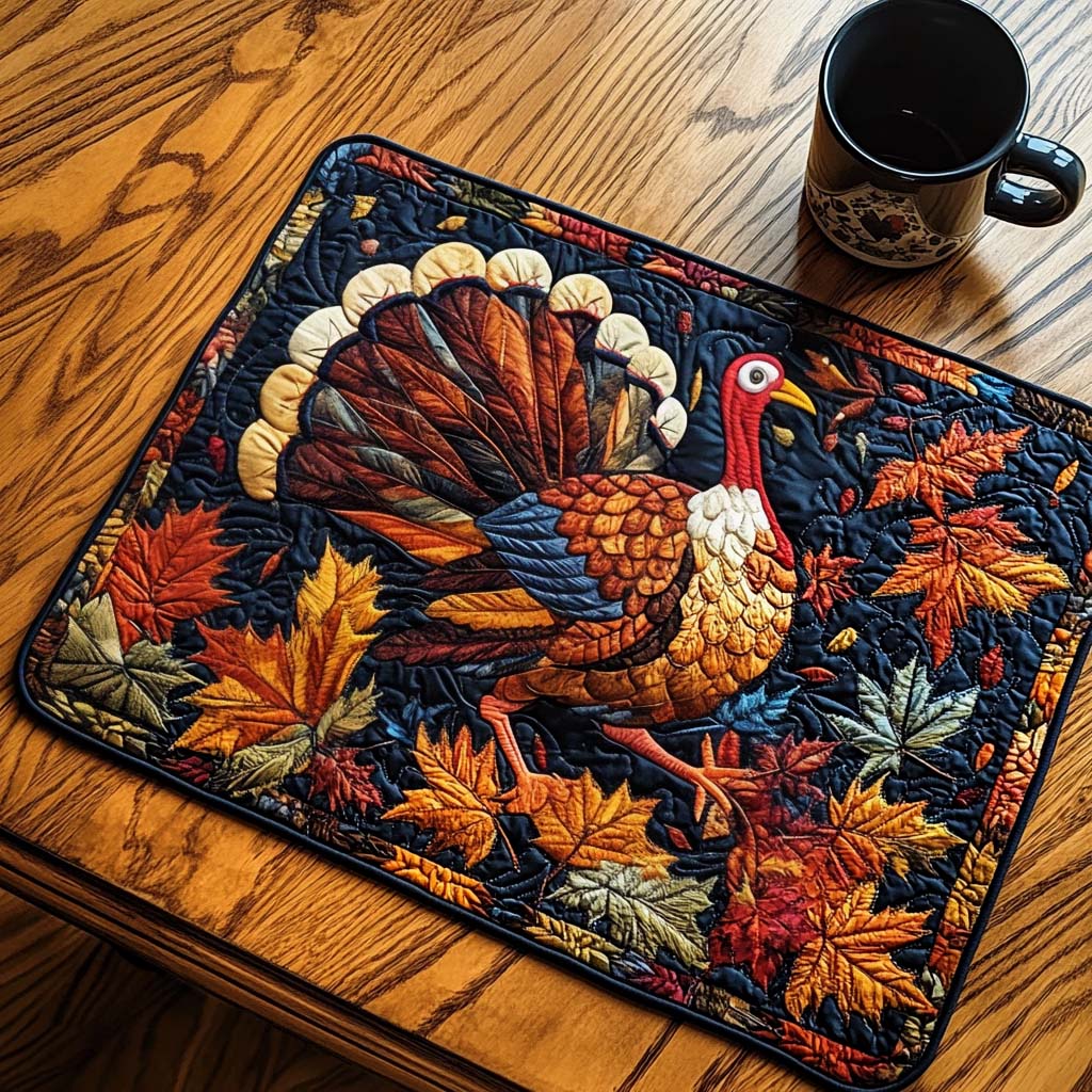 Regal Autumn Strut Quilted Placemat NCU0NT1448