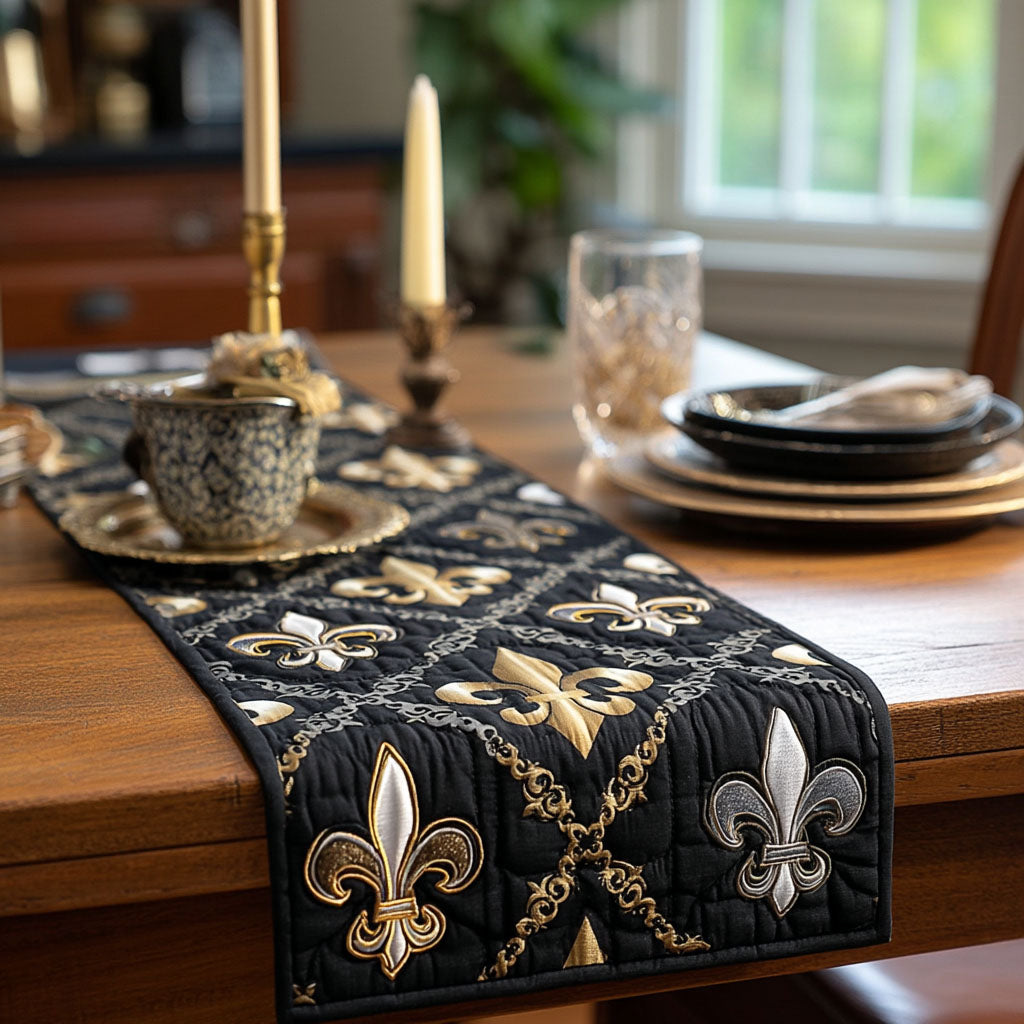 Regal Bloom Quilted Table Runner NCU0PT10984