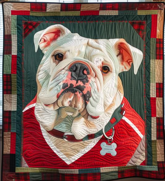 Regal Bulldog Pride Quilted Blanket NCU0DV1602