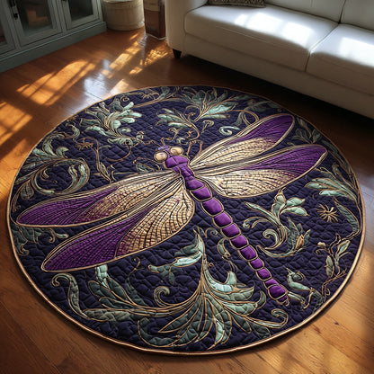 Regal Dragonfly Quilted Round Mat NCU0HH013