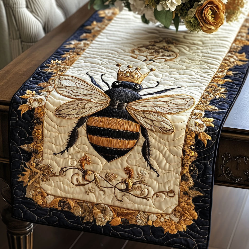 Regal Honeybee Quilted Table Runner NCU0NT4017