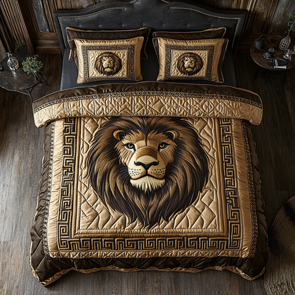 Regal Lion 3-Piece Quilted Bedding Set NCU0DK9572