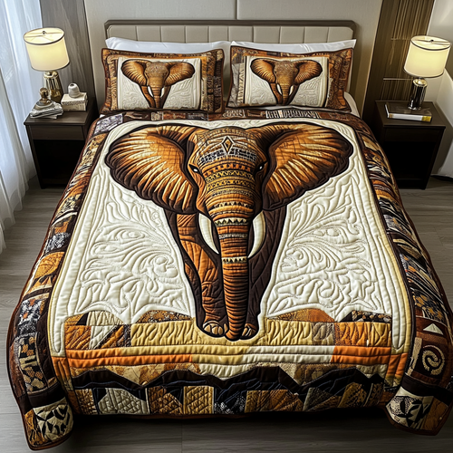 Regal Patterns 3-Piece Quilted Bedding Set NCU0NT3206