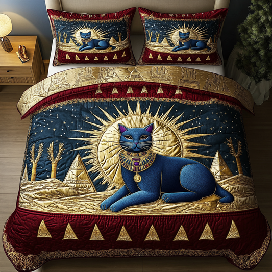 Regal Paws 3-Piece Quilted Bedding Set NCU0DK3707