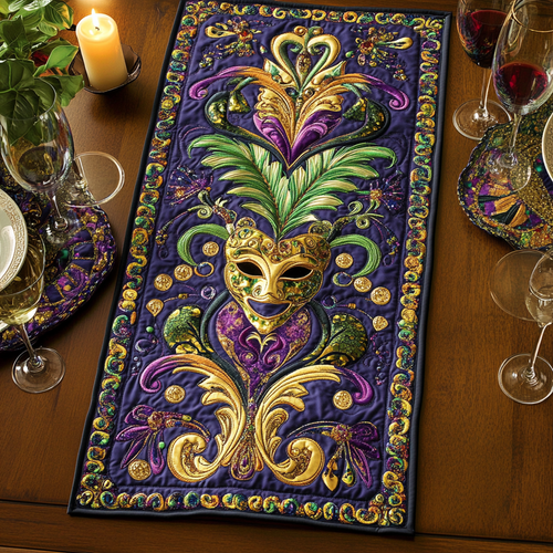 Regal Radiance Quilted Table Runner NCU0VH2397