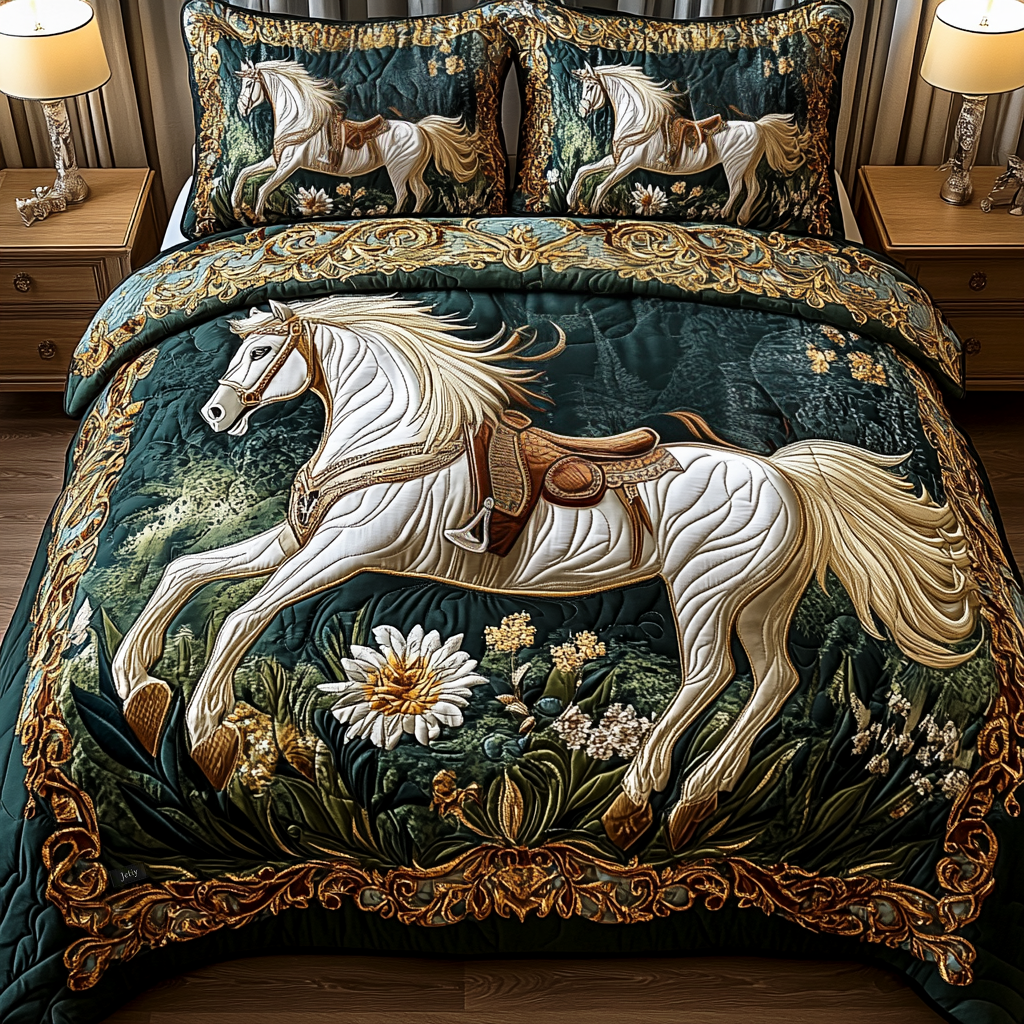 Regal Ride 3-Piece Quilted Bedding Set NCU0VH0361