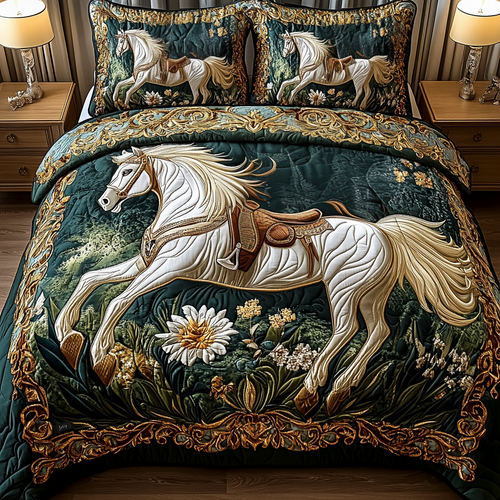 Regal Ride 3-Piece Quilted Bedding Set NCU0VH0361