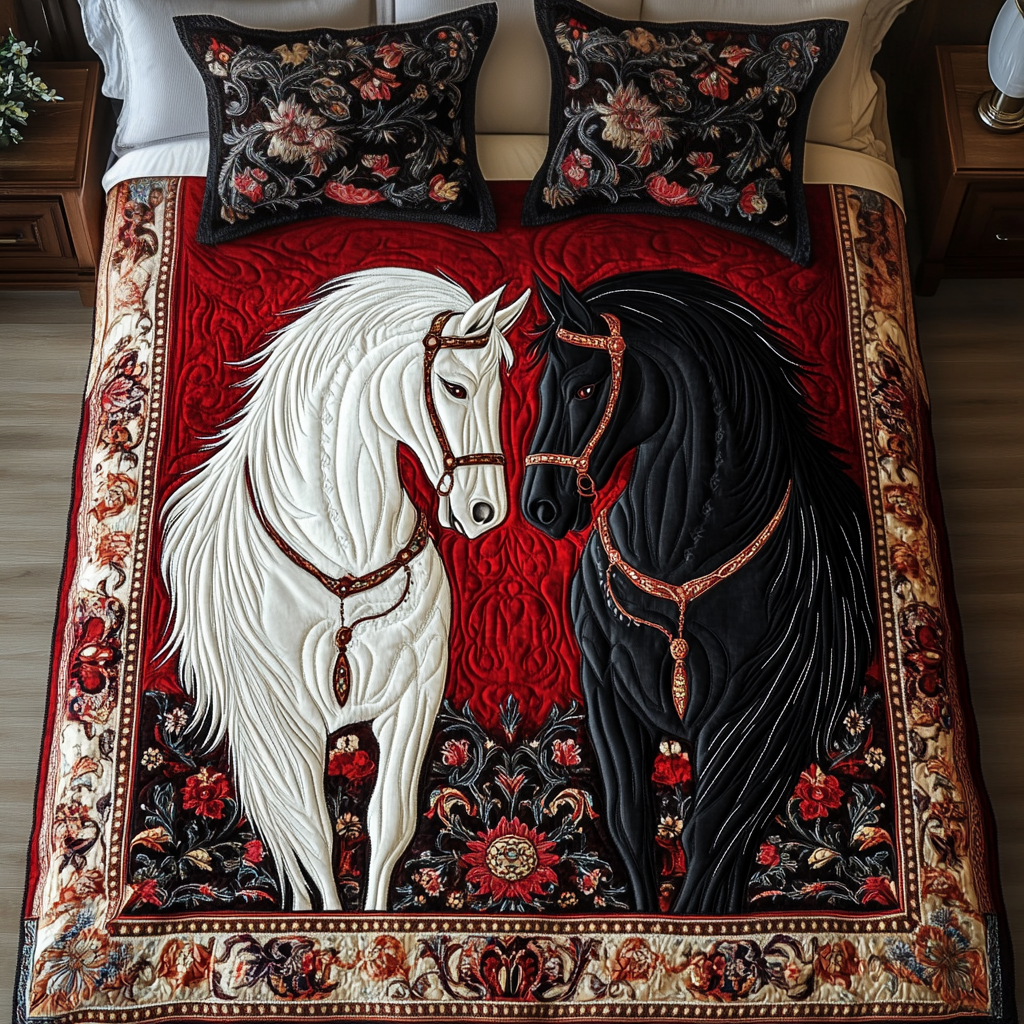 Regal Riders 3-Piece Quilted Bedding Set NCU0VH1955