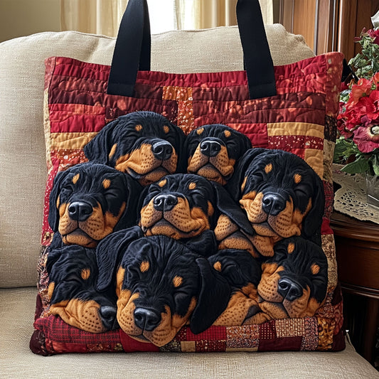 Regal Rottweiler Quilted Tote Bag NCU0PT8975