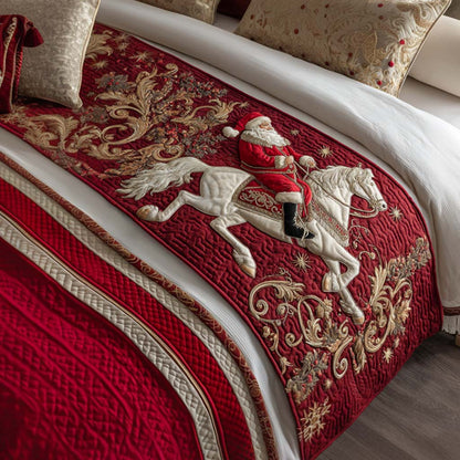 Regal Santa Ride Quilted Bed Runner NCU0XD390