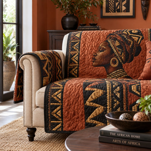 Regal Savannah Silhouette Quilted Sofa Cover NCU0VL4007