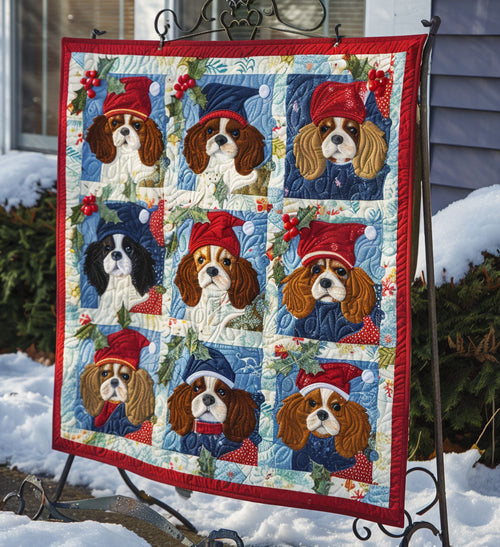 Regal Spaniel Dreams Quilted Blanket NCU0PT558