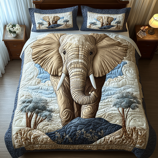 Regal Trunk 3-Piece Quilted Bedding Set NCU0DV3547
