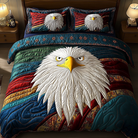 Regal Wings 3-Piece Quilted Bedding Set NCU0DK5742