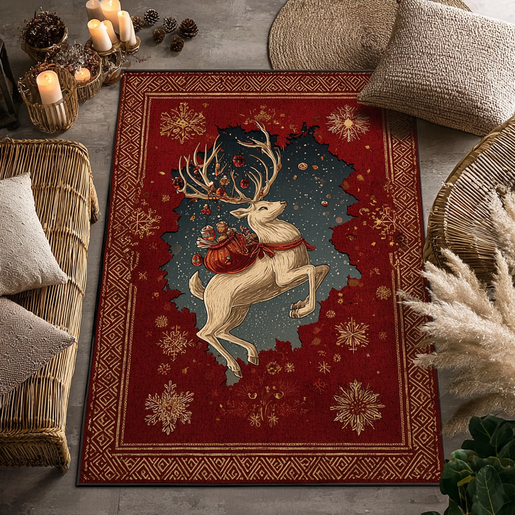 Reindeer Dream Area Rug NCU0DK11000
