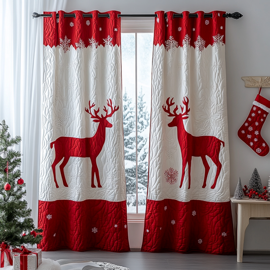 Reindeer Dream Quilted Curtains NCU0DK11338