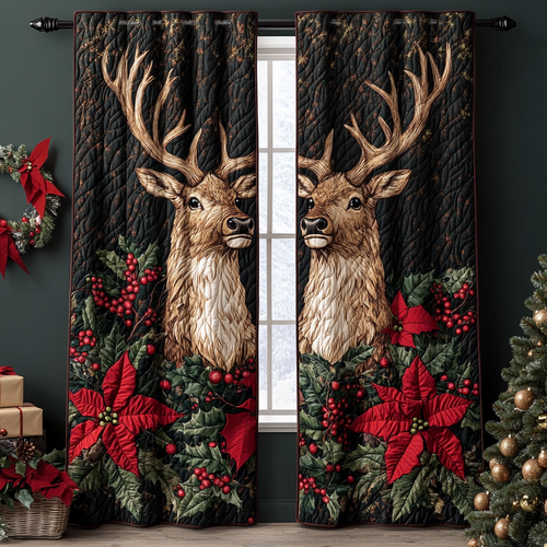 Reindeer Journey Quilted Curtains NCU0DK11341