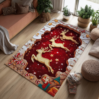 Reindeer Night Area Rug NCU0DK11007