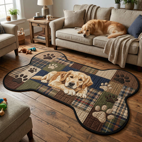 Relaxing Golden Custom Shape Area Rug NCU0NT12620