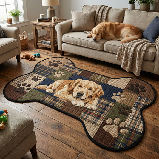 Relaxing Golden Custom Shape Area Rug NCU0NT12620