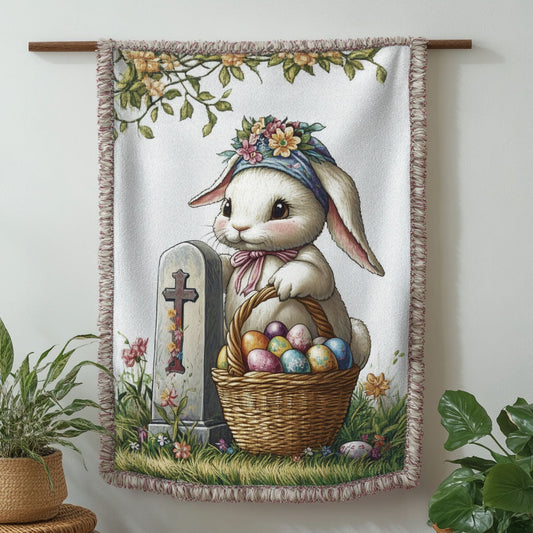 Remembrance Bunny Blessing Woven Sofa Blanket NCU0NT4736