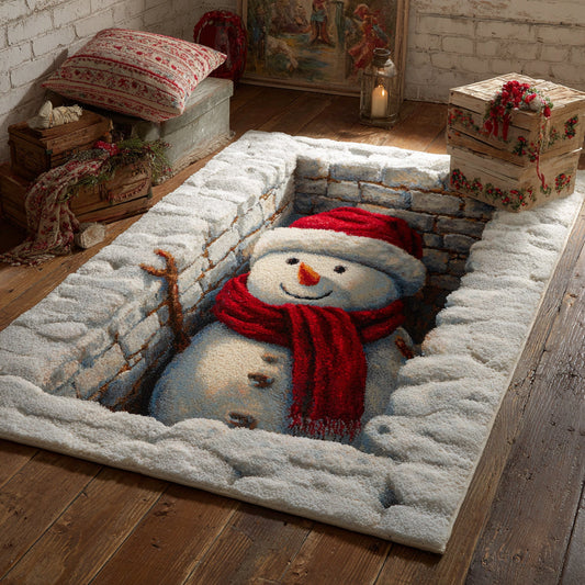 Rescue Snowman Area Rug NCU0HH1113