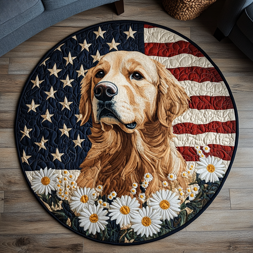 Retriever Pride Quilted Round Mat NCU0DV5518