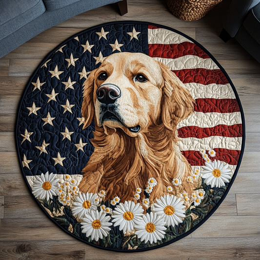 Retriever Pride Quilted Round Mat NCU0DV5518