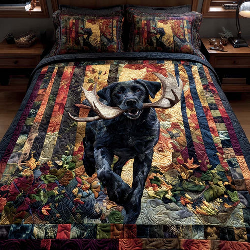 Retriever Trail 3-Piece Quilted Bedding Set NCU0NT11512