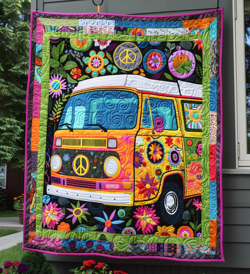 Retro Road Trip Quilted Blanket NCU0PT068