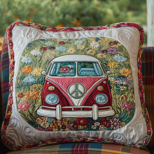 Retro Van Escape Quilted Bedding Pillow Case NCU0PT4633