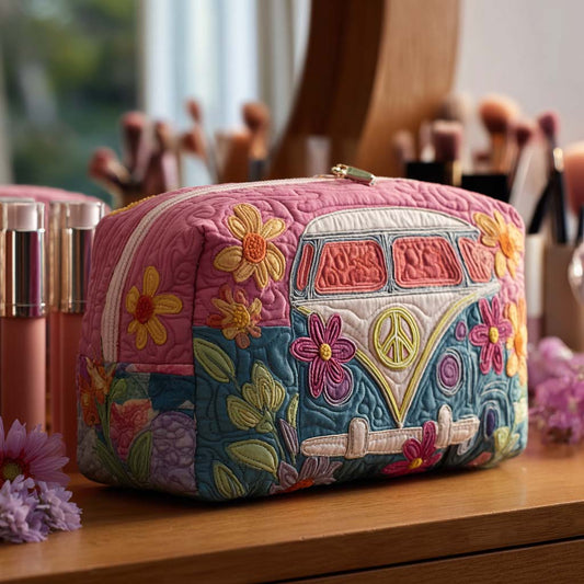 Retro Bloom Journey Quilted Makeup Bag NCU0PT9433