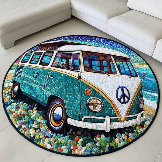Retro Journey Quilted Round Mat NCU0PT4266