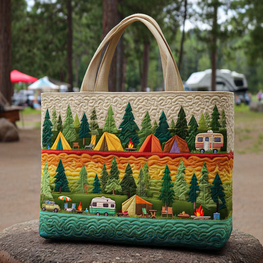 Retro RV Charm Quilted Tote Bag NCU0NT9391