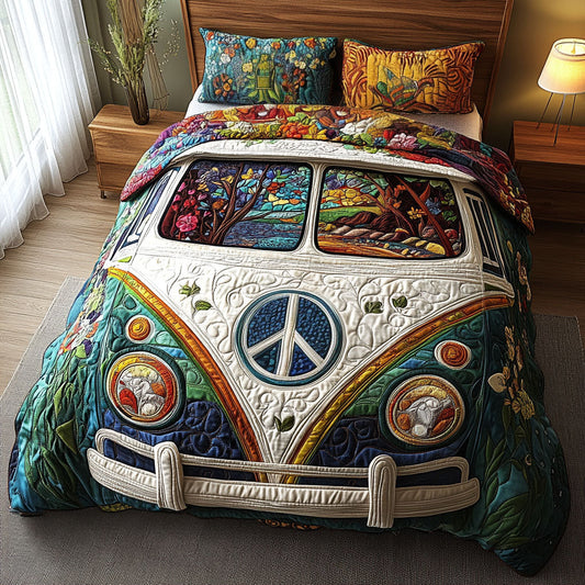 Retro Roadtrip Retreat 3-Piece Quilted Bedding Set NCU0PT4301