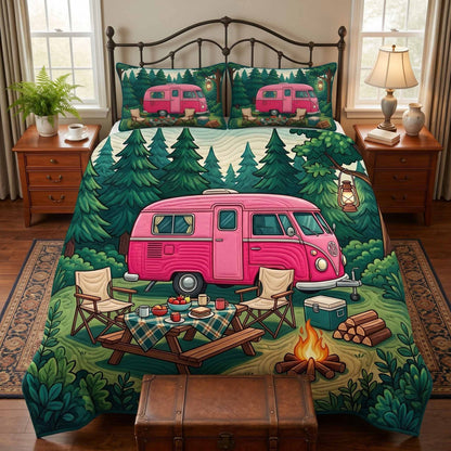 Camping 3-Piece Quilted Bedding Set NCU0VT382