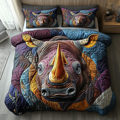 Rhino Majesty 3-Piece Quilted Bedding Set NCU0DV3739