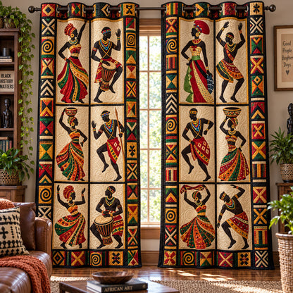 Rhythm Of Africa Quilted Curtains NCU0PT12129
