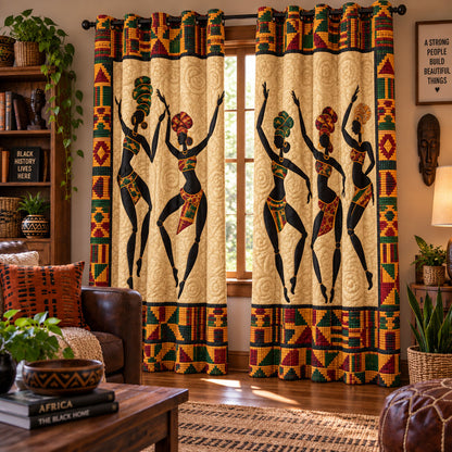 Rhythm of the Ancestors Quilted Curtains NCU0PT12105