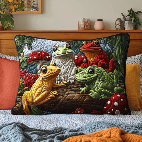 Ribbit Radiance Quilted Bedding Pillow Case NCU0DV3533