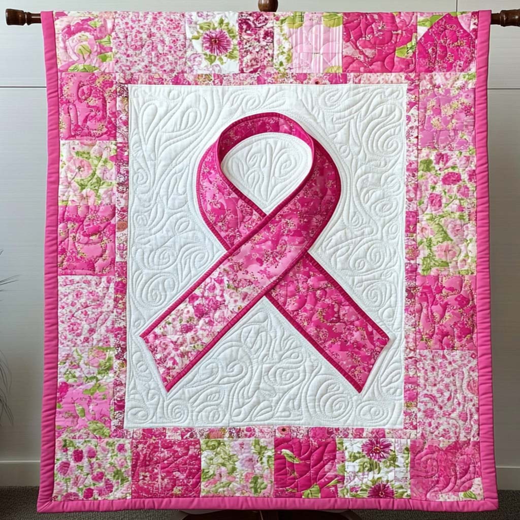 Ribbon of Love Quilted Blanket NCU0NT9299