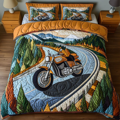 Ride Through the Rockies 3-Piece Quilted Bedding Set NCU0PT5708