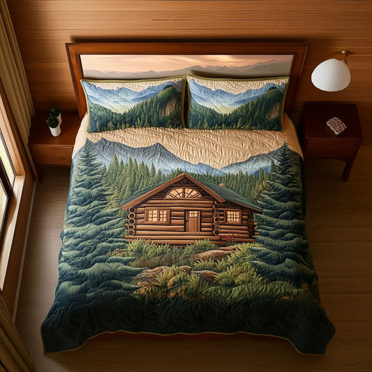 Ridge Cabin 3-Piece Quilted Bedding Set NCU0PT6756