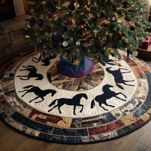 Riding Holida Christmas Quilted Tree Skirt NCU0NT11222