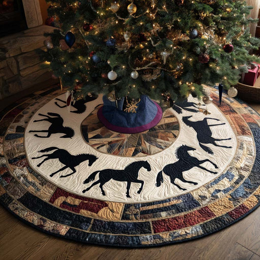 Riding Holida Christmas Quilted Tree Skirt NCU0NT11222